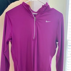 Purple Nike pullover quarter zip